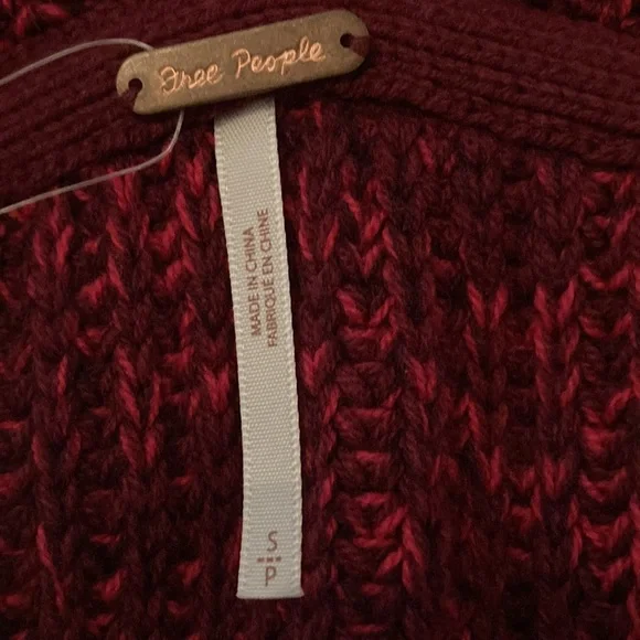 NWT FREE PEOPLE High Hopes Cardigan - Plum Blossom - Picture 3 of 6